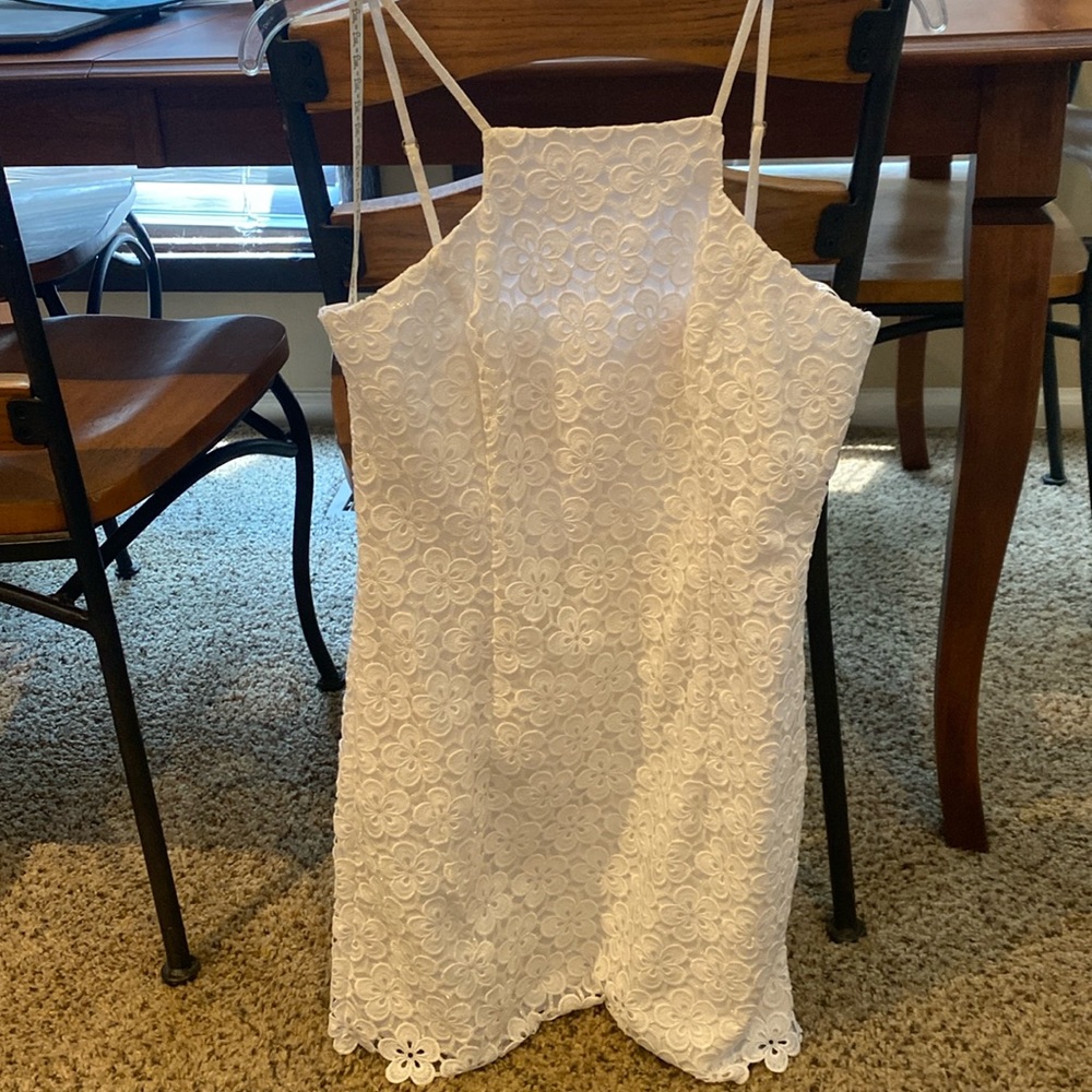 White Floral Lilly Dress